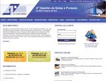 Tablet Screenshot of 4cartorioscs.com.br